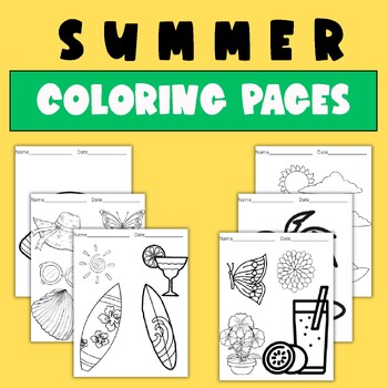 Preview of End of The Year, Summer  Coloring Pages, Coloring Sheets, Craft -Activities, Art
