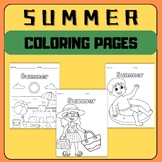 End of The Year, Summer Coloring Pages, Coloring Sheets, C