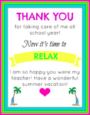 End of The Year Thank you and Relax Printable