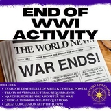 End of World War I, Treaty of Versailles & League of Natio