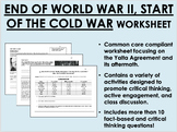 End of World War II, Start of the Cold War worksheet - Glo