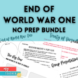 End of World War One No Prep Activities Bundle