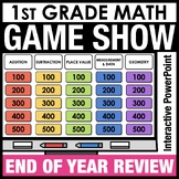 End of Year 1st Grade Math Test Prep Spiral Review Game Sh