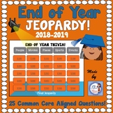 End of Year 2019 Interactive Trivia Jeopardy Game (3rd-6th