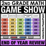 End of Year 2nd Grade Math Test Prep Spiral Review Game Sh
