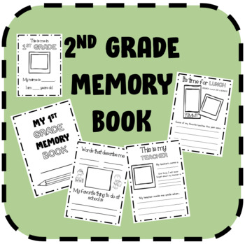 Preview of End of Year 2nd Grade Memory Book