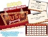 End of Year 2nd Grade Music Game | Jeopardy Style Review G