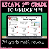 End of Year 3rd Grade Math Review Practice Digital Escape 