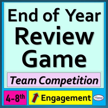 Preview of End of Year 4th - 8th Grade Math CCSS Fun Spiral Review Test Prep Game Bundle
