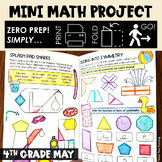 End of Year 4th Grade Mini Math Project Math Review Geometry