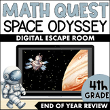 End of Year 4th Grade Review | Math Digital Escape Room