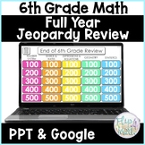 End of Year 6th Grade Math Review Jeopardy Game State Test