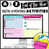 End of Year A to Z Activities: 34 Activities and Memory Bo