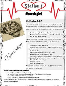 Preview of End of Year AP/Health Neurology Careers Stations