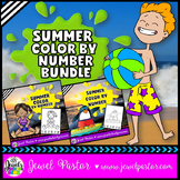 Summer Color By Number Pages BUNDLE