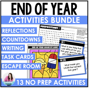 Preview of End of the Year Reflection Activities & Memories BUNDLE - 3rd, 4th, 5th Grades