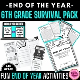 End of Year Activities Bundle {6th Grade} | Fun Puzzles | 