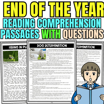 Preview of End of Year Activities Cinco de Mayo Mothers Day Reading Comprehension Passages