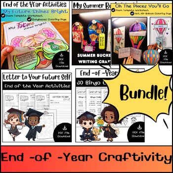 Preview of End of Year Activities Crafts Bundle / End of the year activities seniors