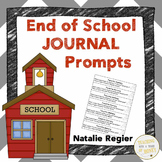 End Of Year Writing Prompts | Cut and Paste Journal Prompts