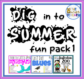 Preview of End of Year Activities DIG INTO SUMMER vol1 Last Day of School Digital Resources