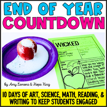 Preview of End of Year Countdown Activities & End of the Year Fun STEM Project Challenges