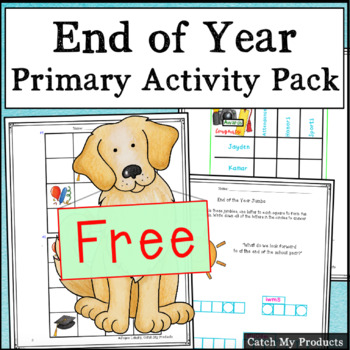 Preview of End of Year Survival Kit FREE Printable or Virtual Worksheets in Easel