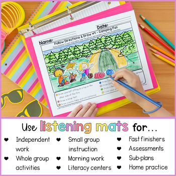 Listening Activities for Back to School (August or September