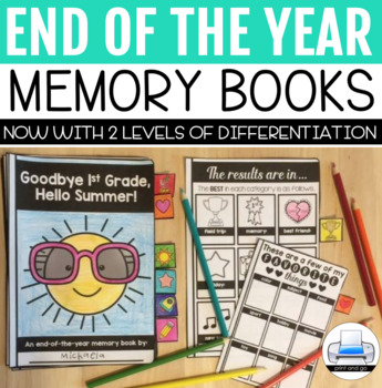 Preview of End of Year Memory Book (with 2 levels)