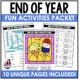 End of Year No Prep Activities Packet - Writing & Grammar 