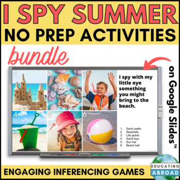 Preview of End of Year Activities | Summer I Spy BUNDLE of Digital Resources