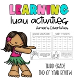End of Year Activities | Third Grade Review | Hawaii Theme