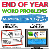 End of Year Activities: Third Grade Math Scavenger Hunt | 