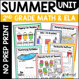 End of Year Activities & Worksheets No Prep Summer Math Re