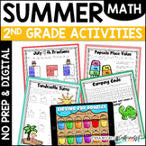 End of Year Activities & Worksheets Summer Math No Prep & Digital