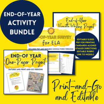 Preview of End-of-Year Activities for ELA