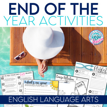 Preview of End of Year Activities for ELA: Last Days of School in English Language Arts