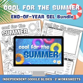 Preview of End-of-Year Activities for High School: SEL Bundle: Google Slides & Worksheets
