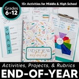 End of Year Activities for Middle & High School Goal Setti