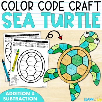 Preview of End of Year Activities l Summer Sea Turtle Craft l Addition and Subtraction