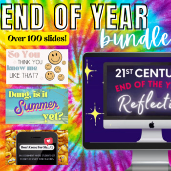 Preview of End of Year Activity Bundle | Middle + High School | Teacher Roast + Reflection