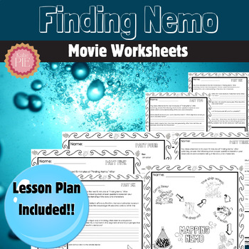 Preview of End of Year Activity - Finding Nemo Worksheets with Lesson Plan 4th/5th Grade