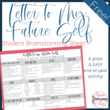 End of Year Activity - Letter to My Future Self Freebie - Distance Learning