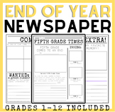 End of Year Activity - Newspaper/Memory Book