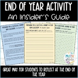 End of Year Activity | No Prep Student Reflection and Insi