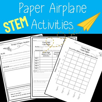 Preview of End of Year Activity: Paper Airplane STEM Activities with Lesson Plan
