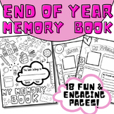 End of Year Activity Sheet - 18 Memory Book Coloring Page 