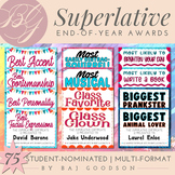 End of Year Activity | Superlatives | 75 Student-Choice Aw
