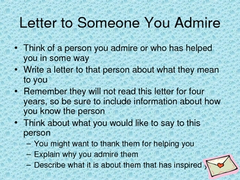 what does it mean to admire someone