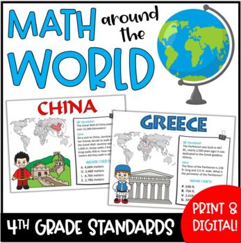 Preview of End of Year Activities | Print and Digital Math Review | 4th Grade Standards